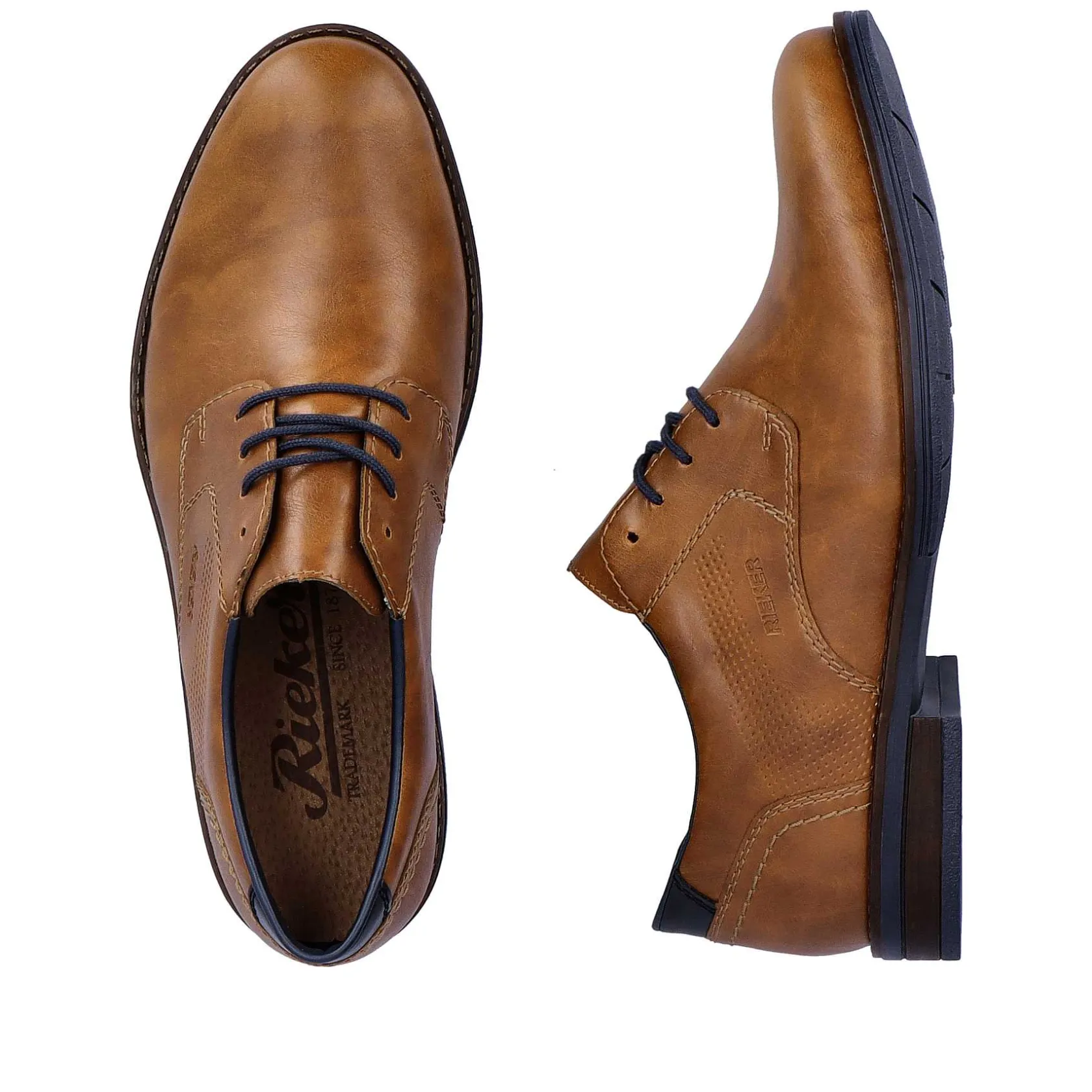 Rieker Low Shoes & Slippers-Men'S Lace-Up Shoes Nougat Brown
