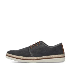 Rieker Low Shoes & Slippers-Men'S Lace-Up Shoes Dark Grey