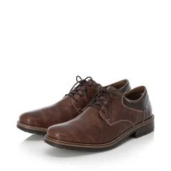 Rieker Low Shoes & Slippers-Men'S Lace-Up Shoes Nougat Brown