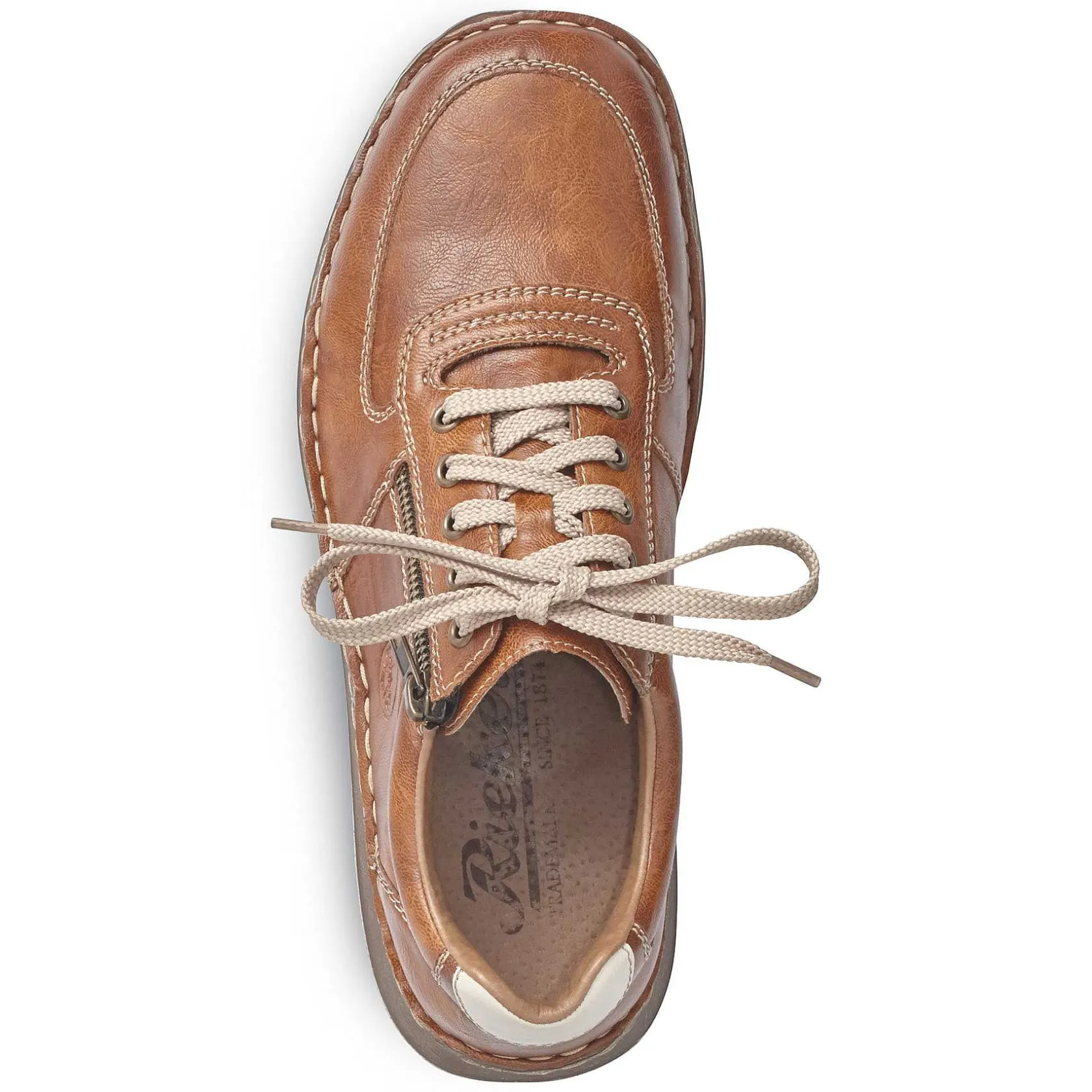 Rieker Low Shoes & Slippers-Men'S Lace-Up Shoes Caramel Brown