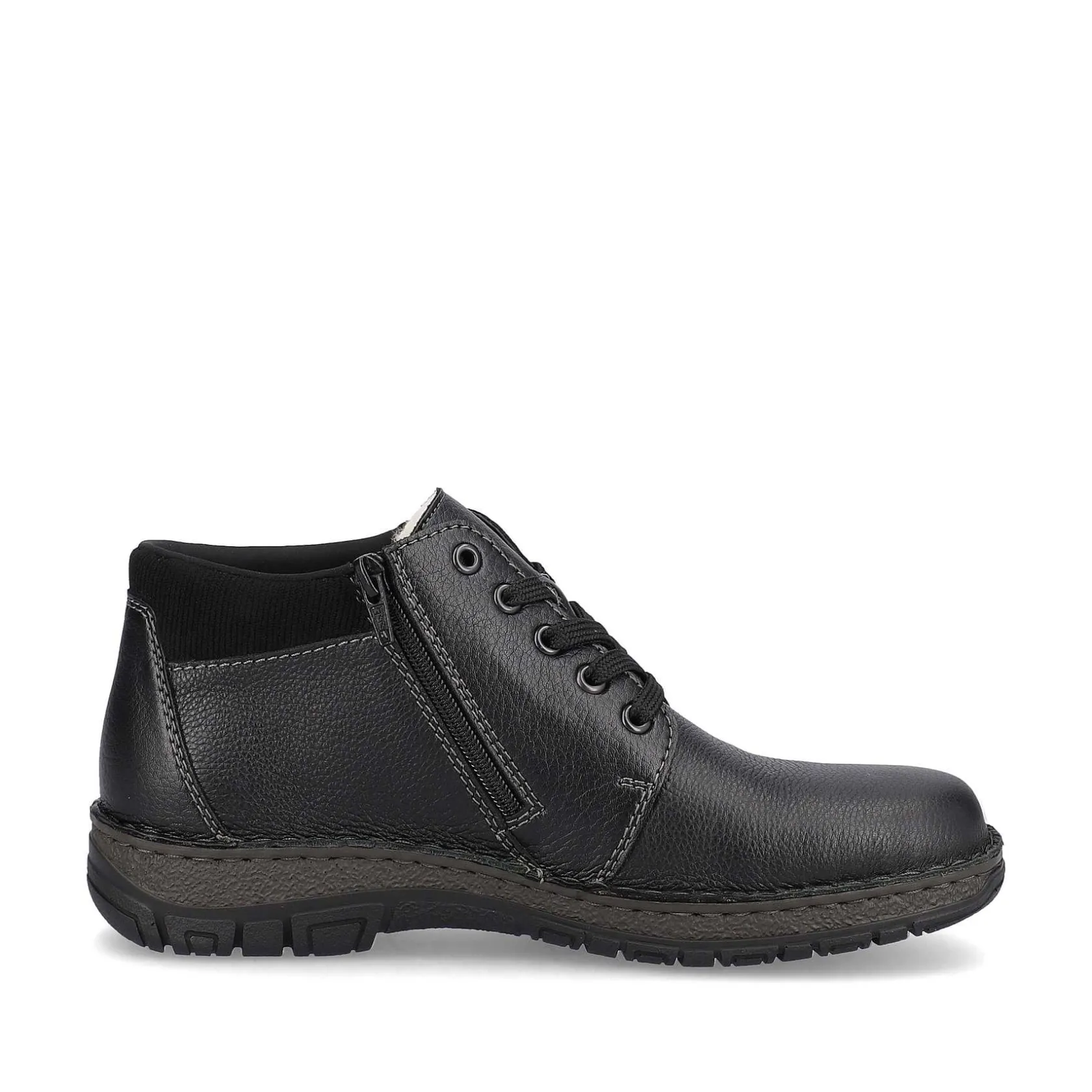 Rieker Low Shoes & Slippers-Men'S Lace-Up Shoes Graphite Black