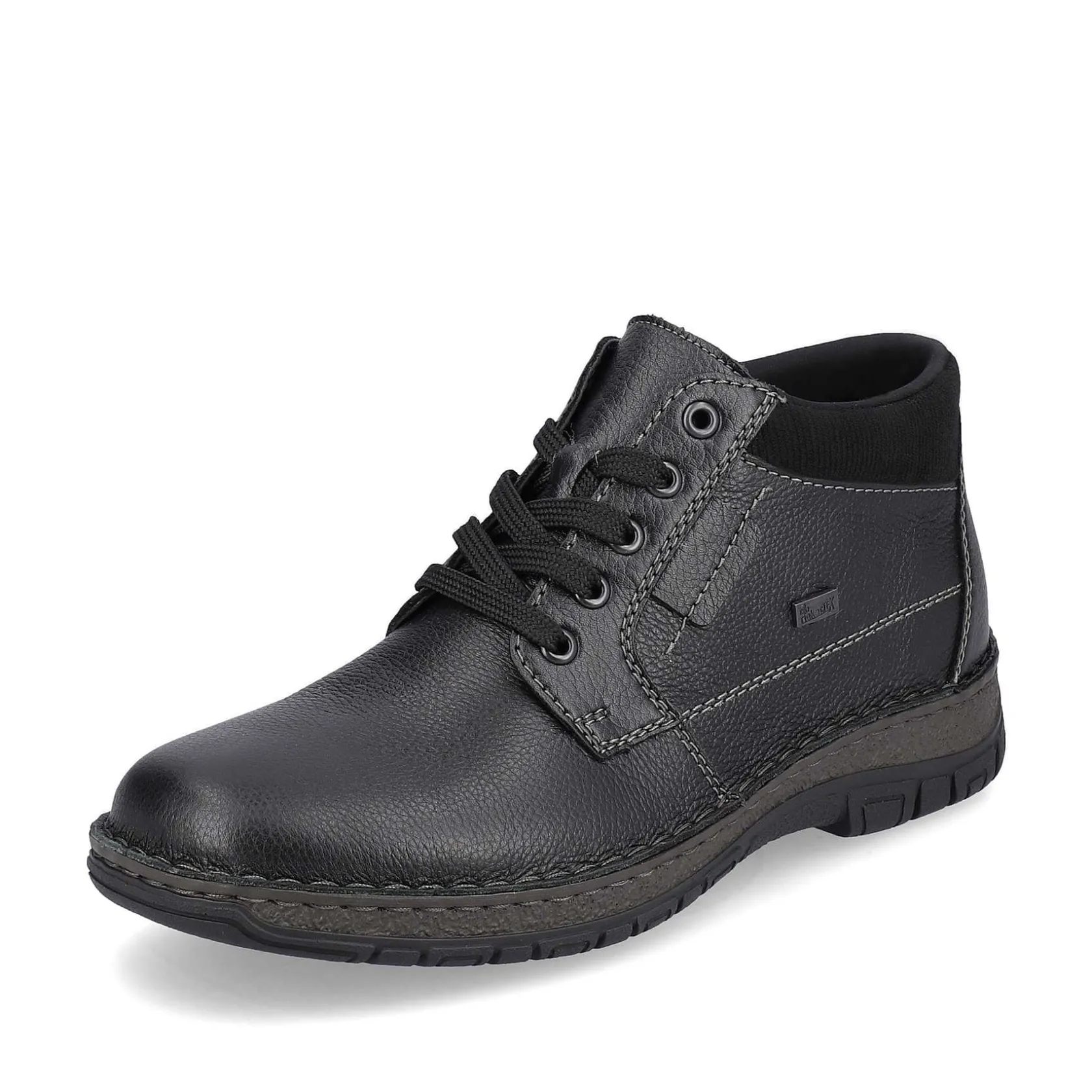 Rieker Low Shoes & Slippers-Men'S Lace-Up Shoes Graphite Black