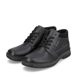 Rieker Low Shoes & Slippers-Men'S Lace-Up Shoes Graphite Black