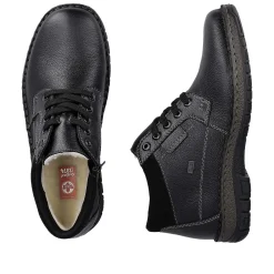 Rieker Low Shoes & Slippers-Men'S Lace-Up Shoes Graphite Black