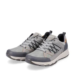 Rieker Low Shoes & Slippers-Men'S Lace-Up Shoes Moon Grey