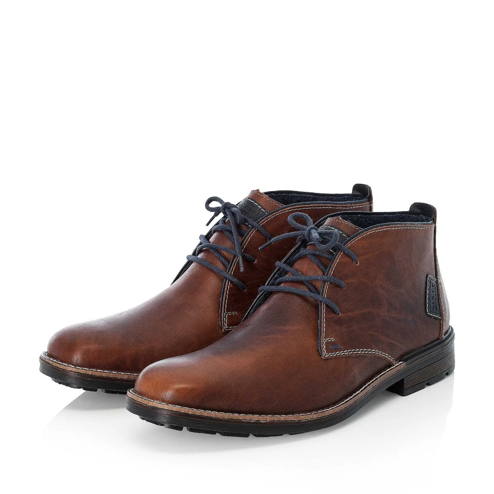 Rieker Low Shoes & Slippers-Men'S Lace-Up Shoes Chestnut Brown