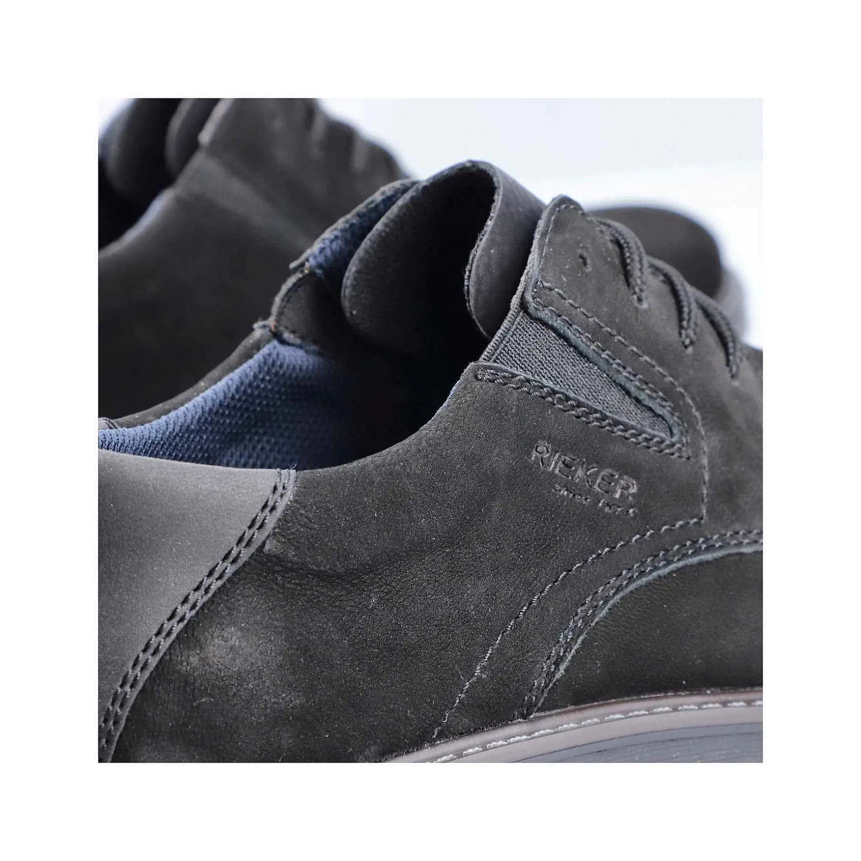 Rieker Low Shoes & Slippers-Men'S Lace-Up Shoes Jet Black