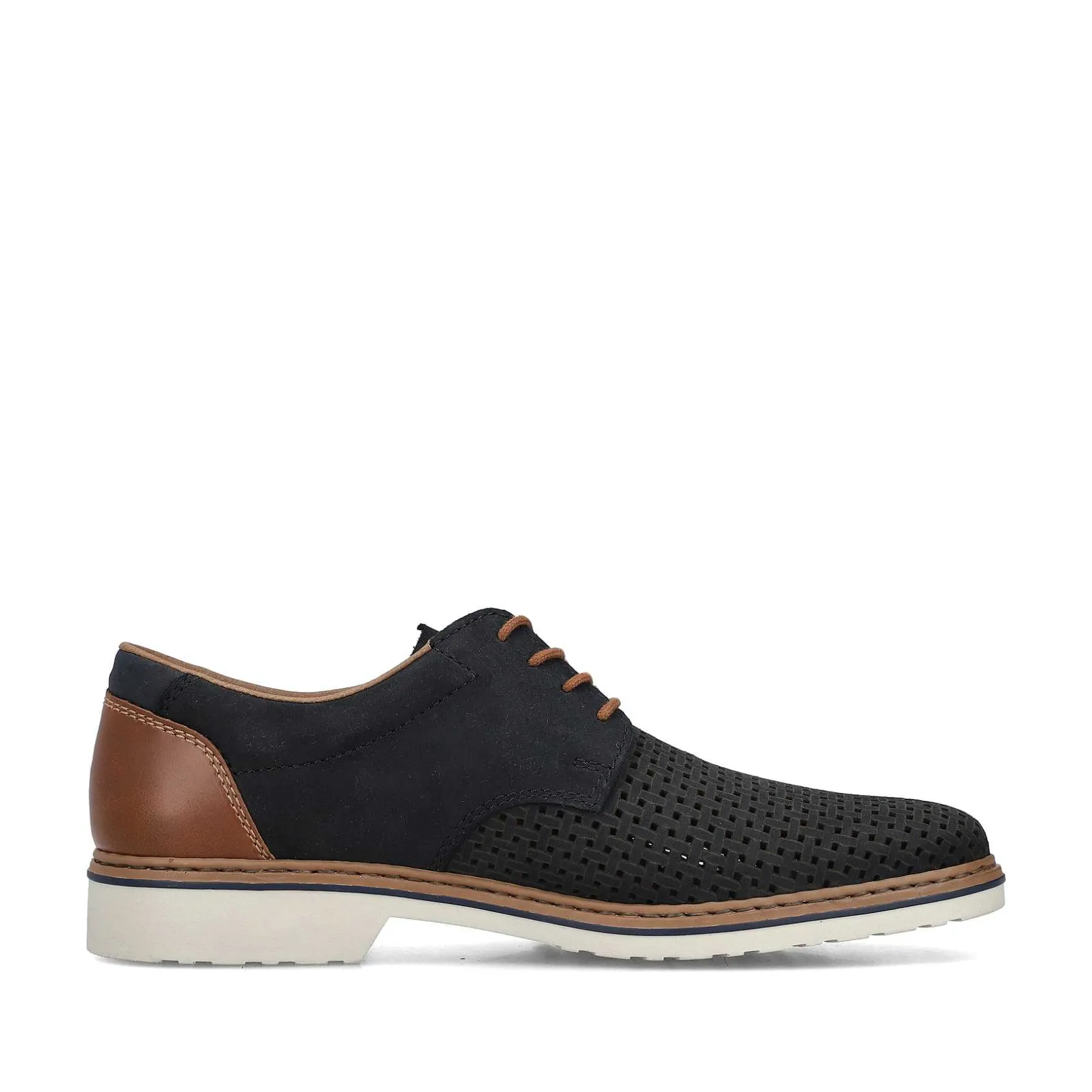 Rieker Business Shoes-Men'S Lace-Up Shoes Steel Blue