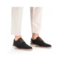 Rieker Business Shoes-Men'S Lace-Up Shoes Steel Blue