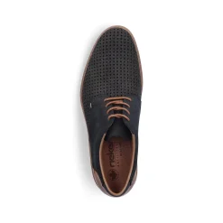 Rieker Business Shoes-Men'S Lace-Up Shoes Steel Blue