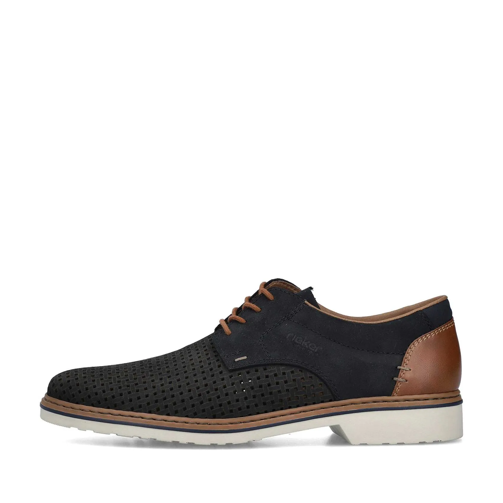Rieker Business Shoes-Men'S Lace-Up Shoes Steel Blue