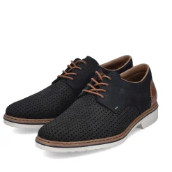 Rieker Business Shoes-Men'S Lace-Up Shoes Steel Blue
