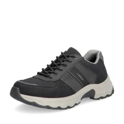 Rieker Low Shoes & Slippers-Men'S Lace-Up Shoes Asphalt Black