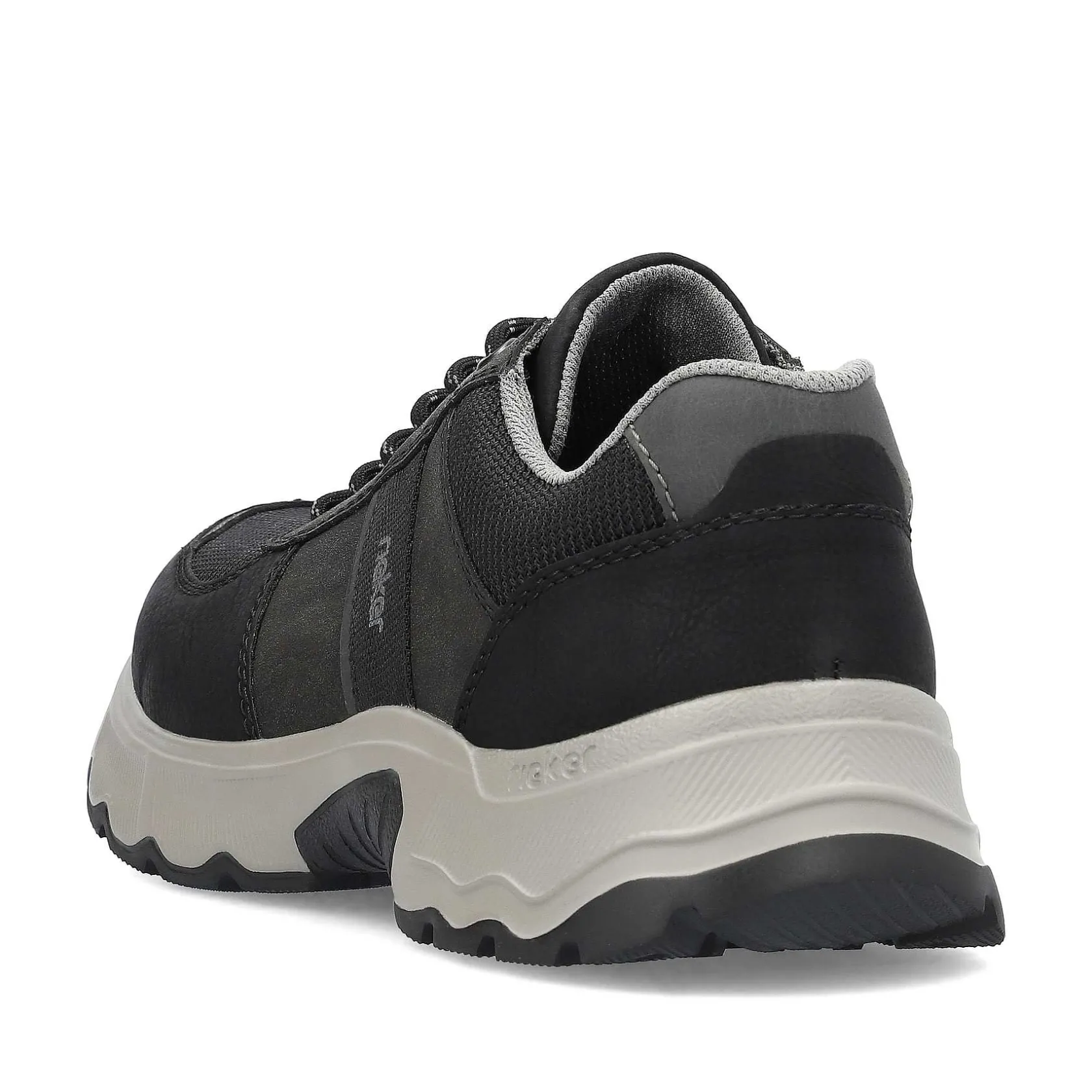Rieker Low Shoes & Slippers-Men'S Lace-Up Shoes Asphalt Black