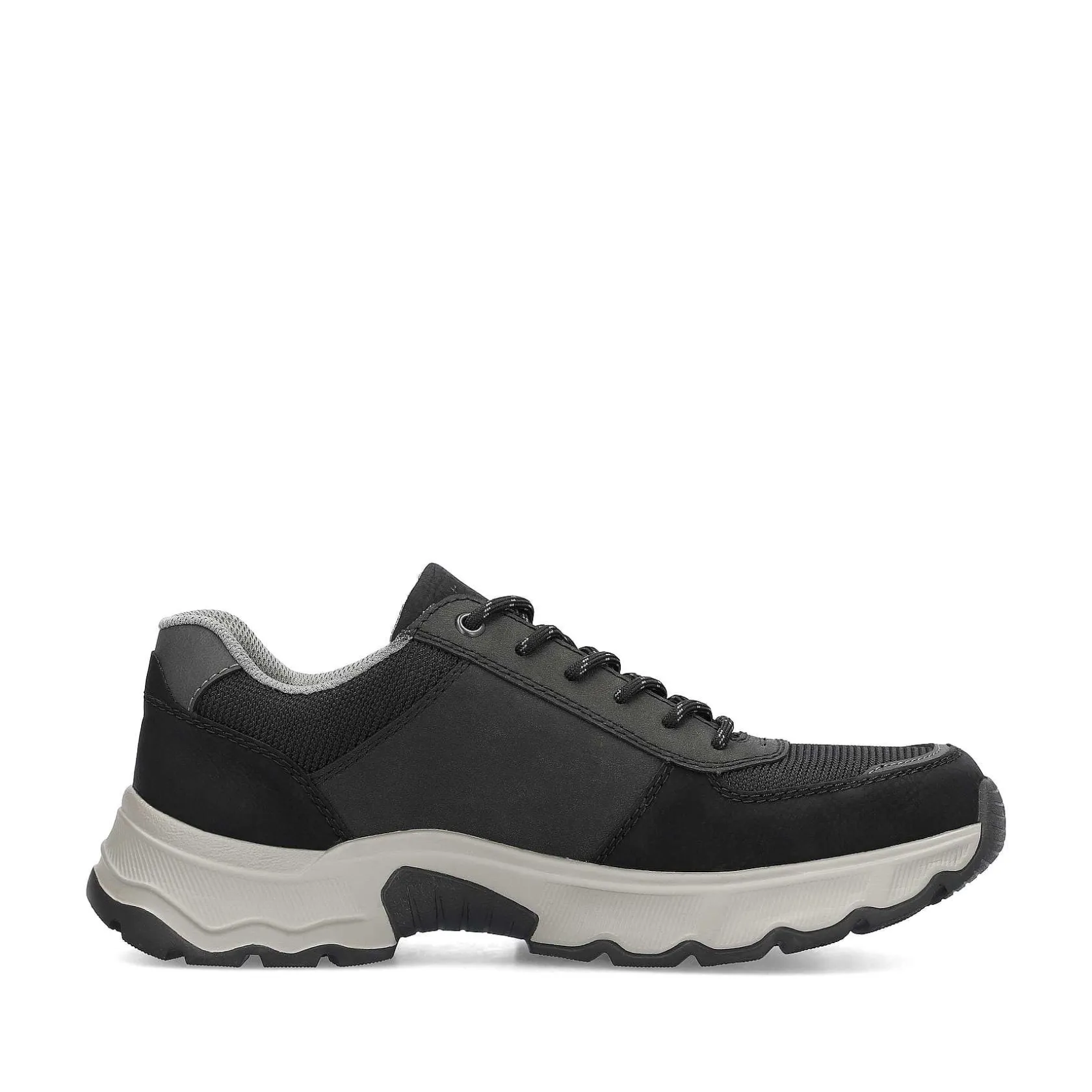 Rieker Low Shoes & Slippers-Men'S Lace-Up Shoes Asphalt Black