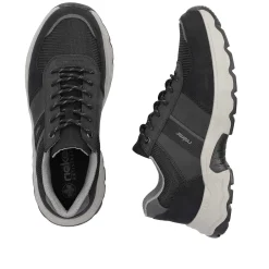 Rieker Low Shoes & Slippers-Men'S Lace-Up Shoes Asphalt Black