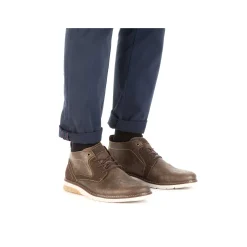 Rieker Low Shoes & Slippers-Men'S Lace-Up Shoes Grey-Brown