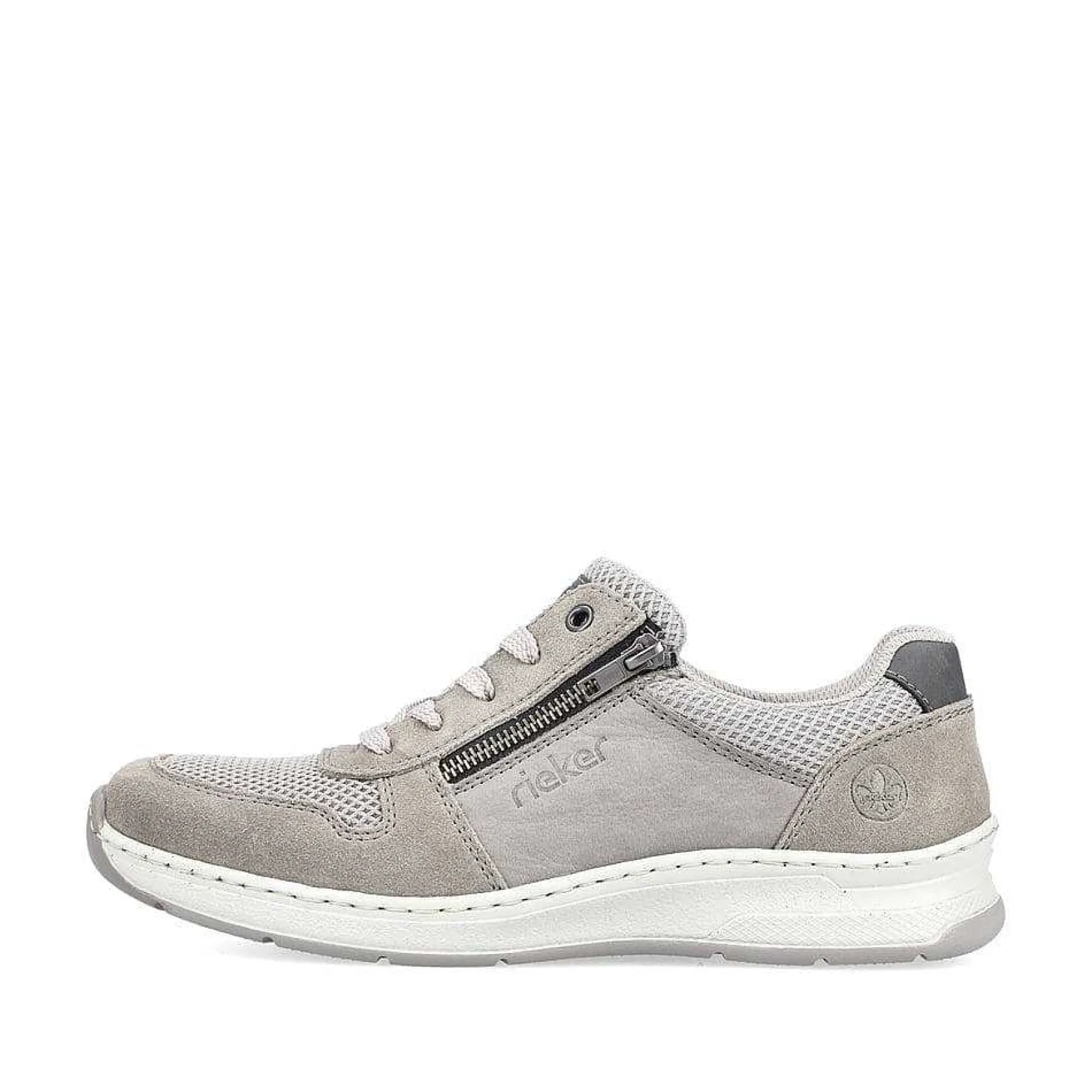 Rieker Low Shoes & Slippers-Men'S Lace-Up Shoes Moon Grey