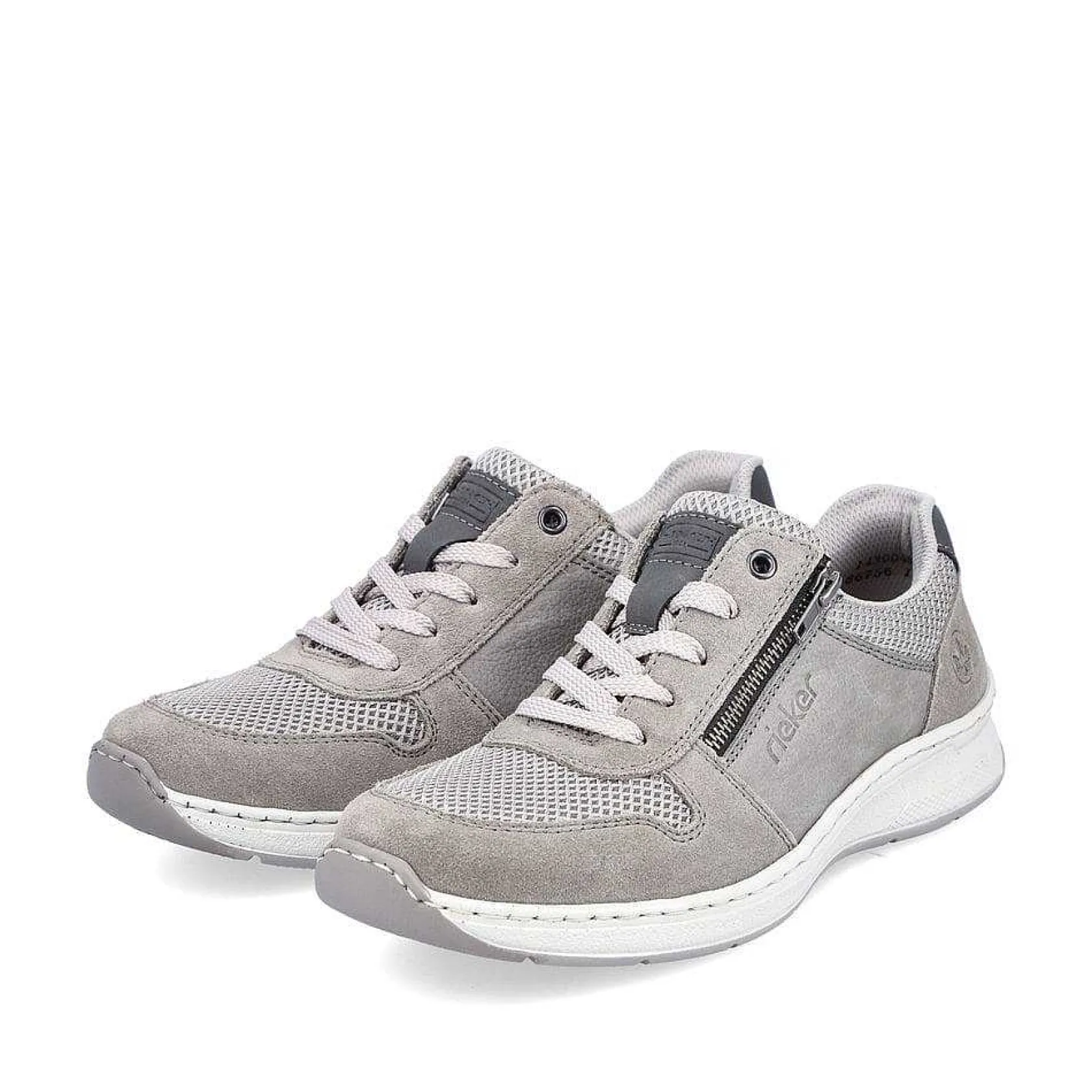 Rieker Low Shoes & Slippers-Men'S Lace-Up Shoes Moon Grey