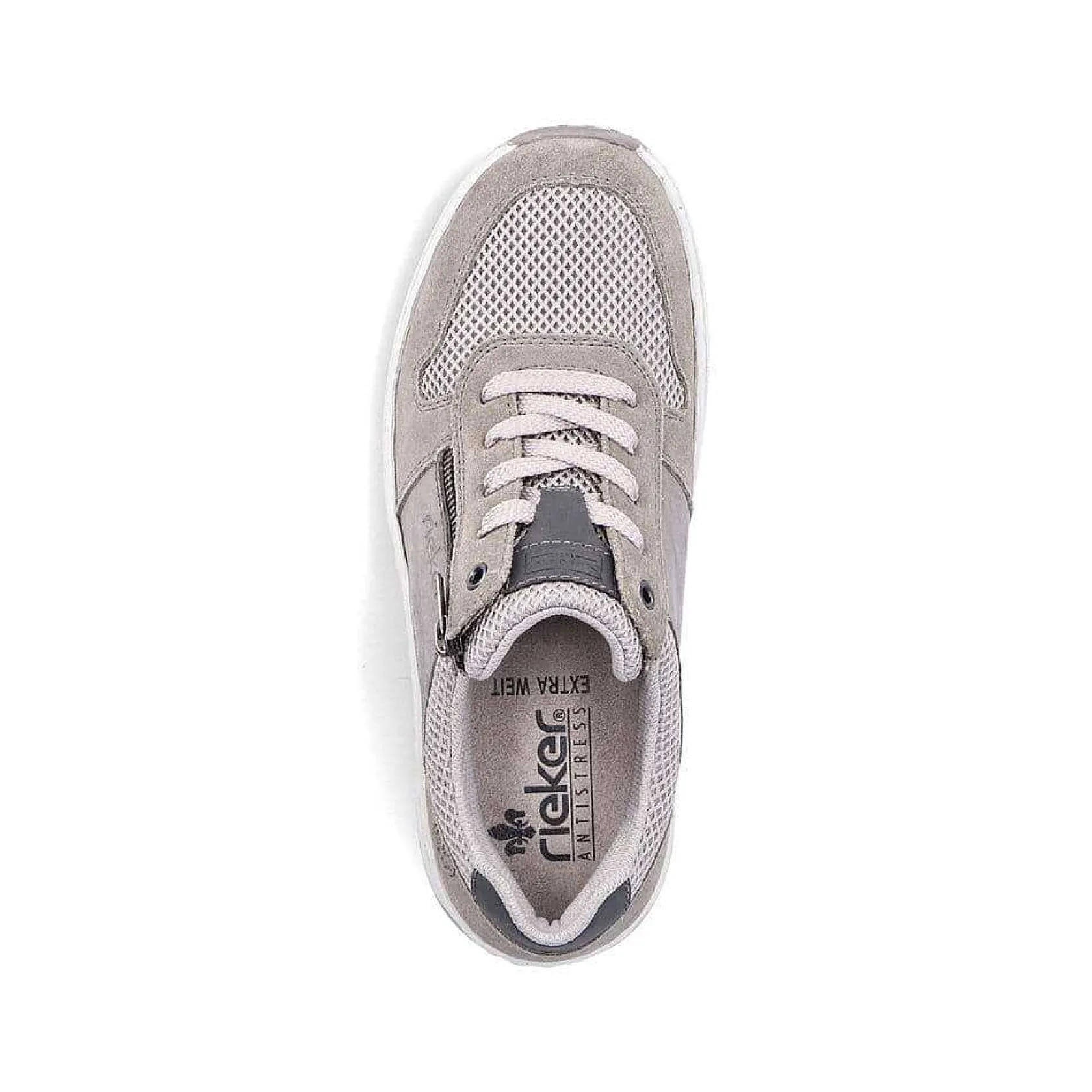 Rieker Low Shoes & Slippers-Men'S Lace-Up Shoes Moon Grey