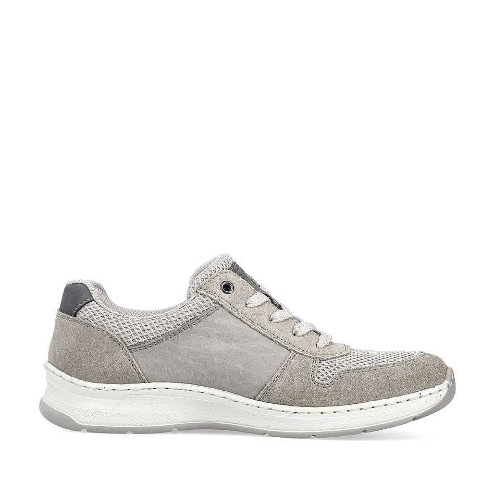 Rieker Low Shoes & Slippers-Men'S Lace-Up Shoes Moon Grey