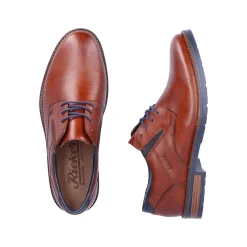 Rieker Business Shoes-Men'S Lace-Up Shoes Chestnut Brown