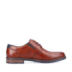 Rieker Business Shoes-Men'S Lace-Up Shoes Chestnut Brown