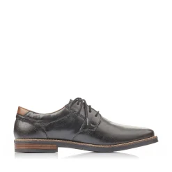 Rieker Business Shoes-Men'S Lace-Up Shoes Glossy Black