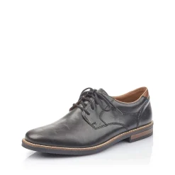 Rieker Business Shoes-Men'S Lace-Up Shoes Glossy Black