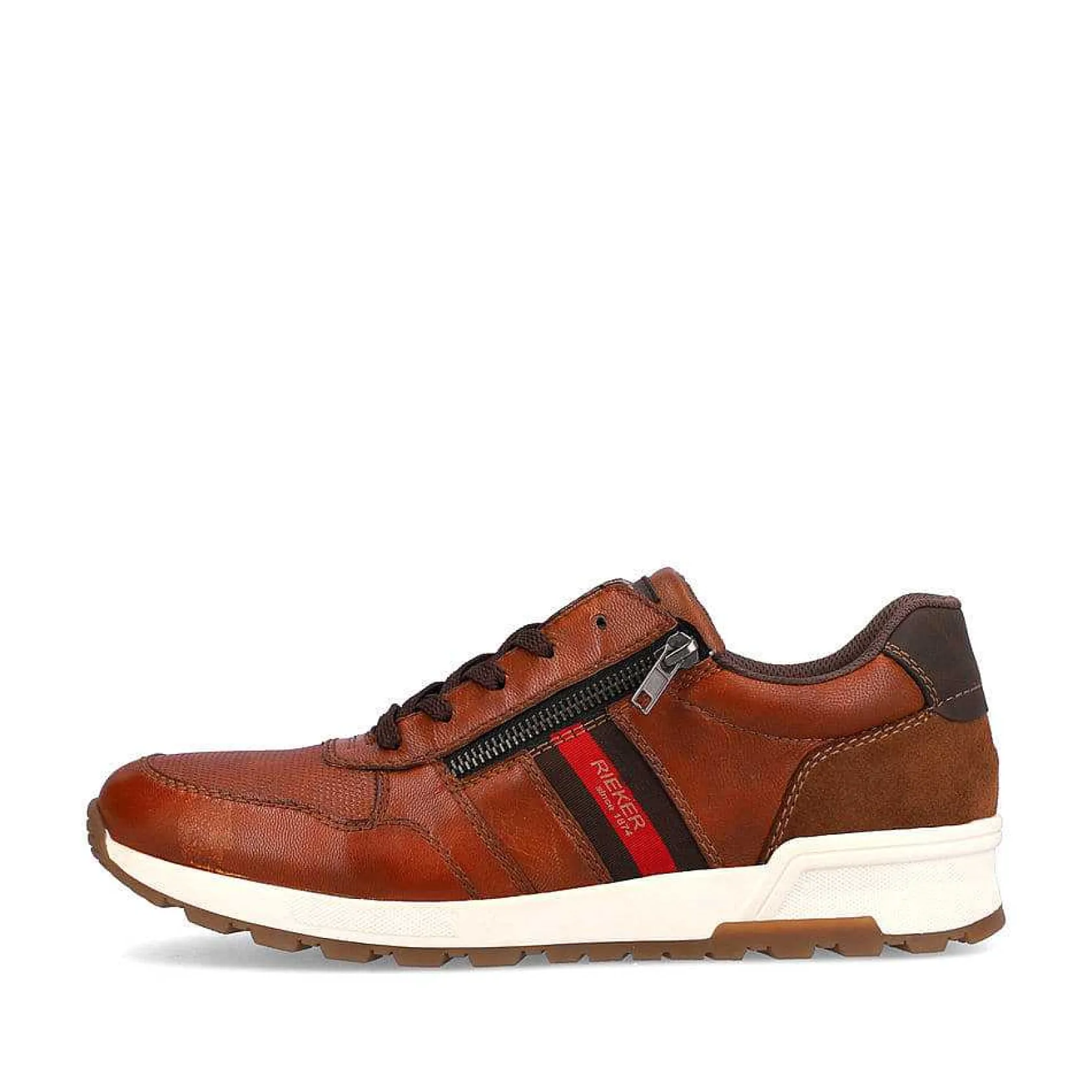 Rieker Low Shoes & Slippers-Men'S Lace-Up Shoes Caramel Brown-Fire Red