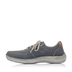 Rieker Low Shoes & Slippers-Men'S Lace-Up Shoes Ocean Blue-Gray