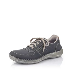 Rieker Low Shoes & Slippers-Men'S Lace-Up Shoes Ocean Blue-Gray