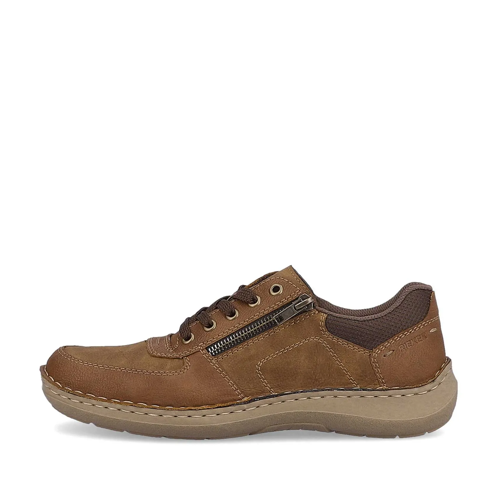 Rieker Low Shoes & Slippers-Men'S Lace-Up Shoes Coffee Brown