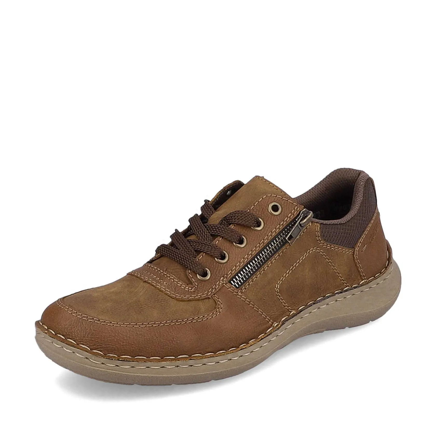 Rieker Low Shoes & Slippers-Men'S Lace-Up Shoes Coffee Brown