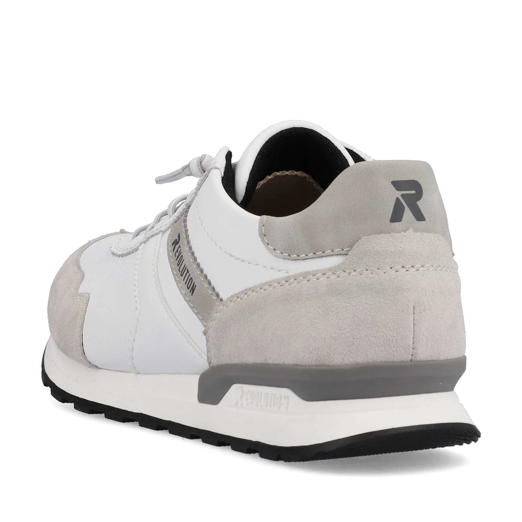 Rieker Sneakers-Men'S Low Sneaker Brilliant-White Graphite-Grey