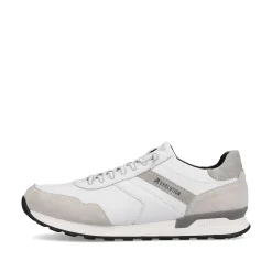 Rieker Sneakers-Men'S Low Sneaker Brilliant-White Graphite-Grey