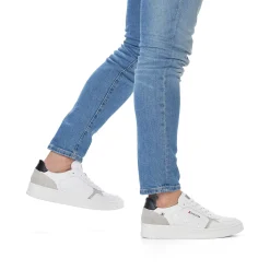 Rieker Sneakers-Men'S Low Sneaker Brilliant-White Graphite-Grey