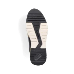 Rieker Sneakers-Men'S Low Sneaker Black-Beige-Green