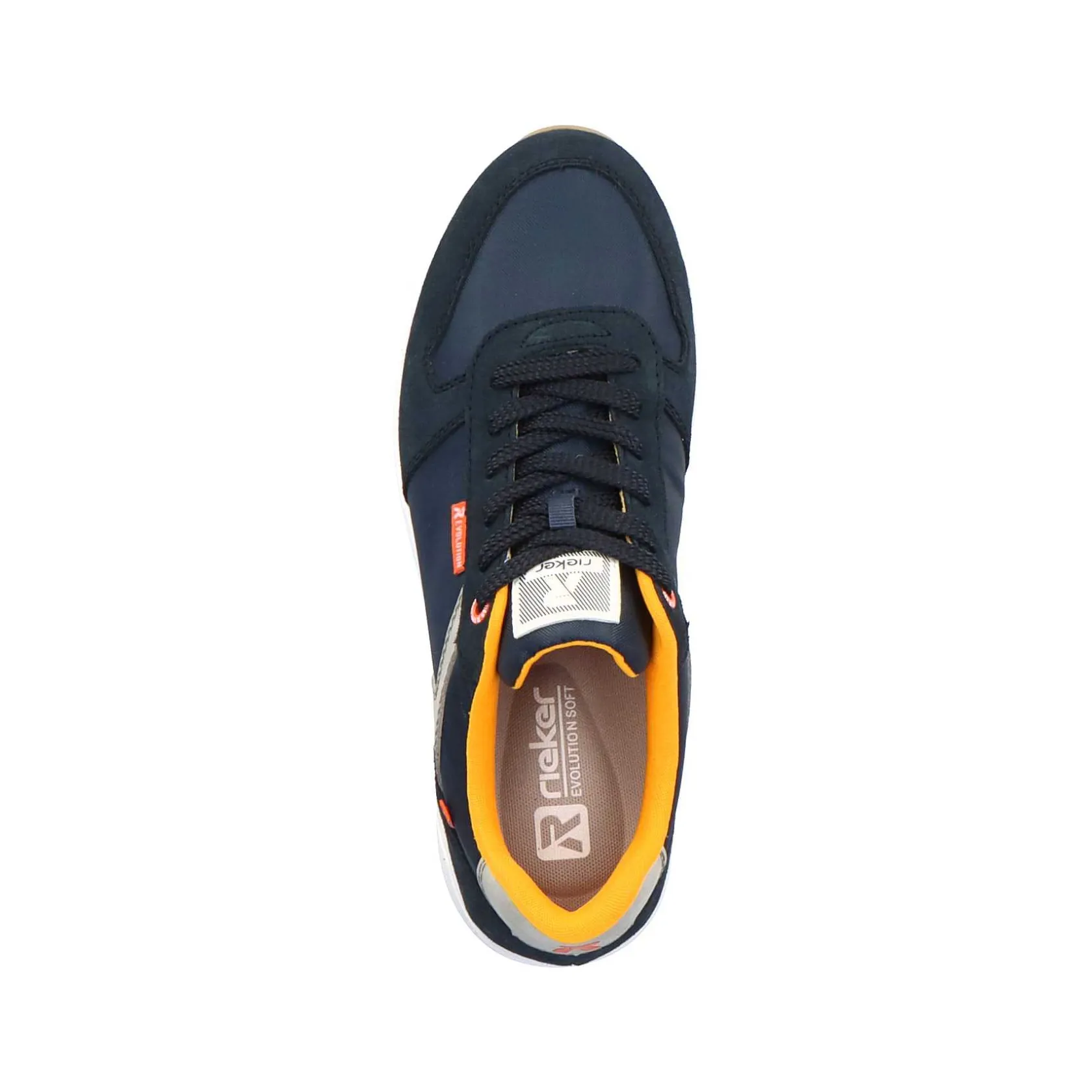Rieker Sneakers-Men'S Low Sneaker Navy-Blue Steel-Grey