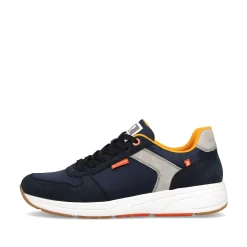 Rieker Sneakers-Men'S Low Sneaker Navy-Blue Steel-Grey