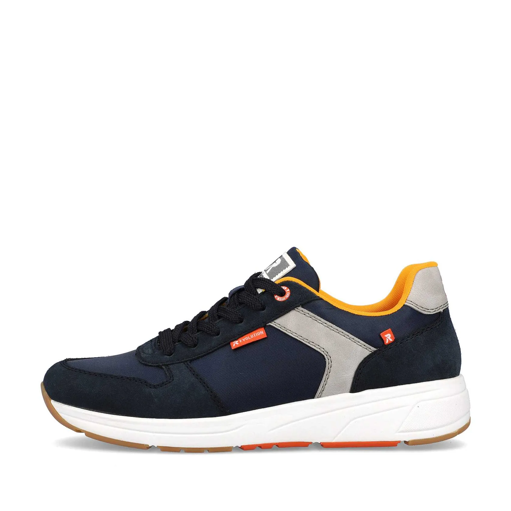 Rieker Sneakers-Men'S Low Sneaker Navy-Blue Steel-Grey