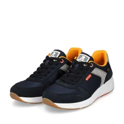 Rieker Sneakers-Men'S Low Sneaker Navy-Blue Steel-Grey
