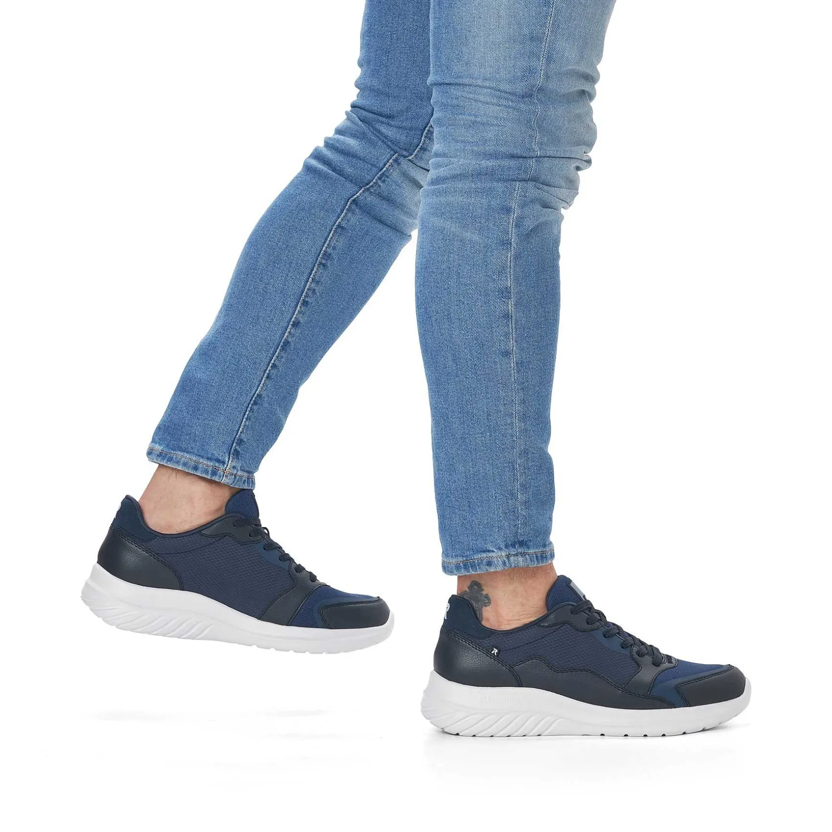Rieker Sneakers-Men'S Low Sneaker Navy Blue