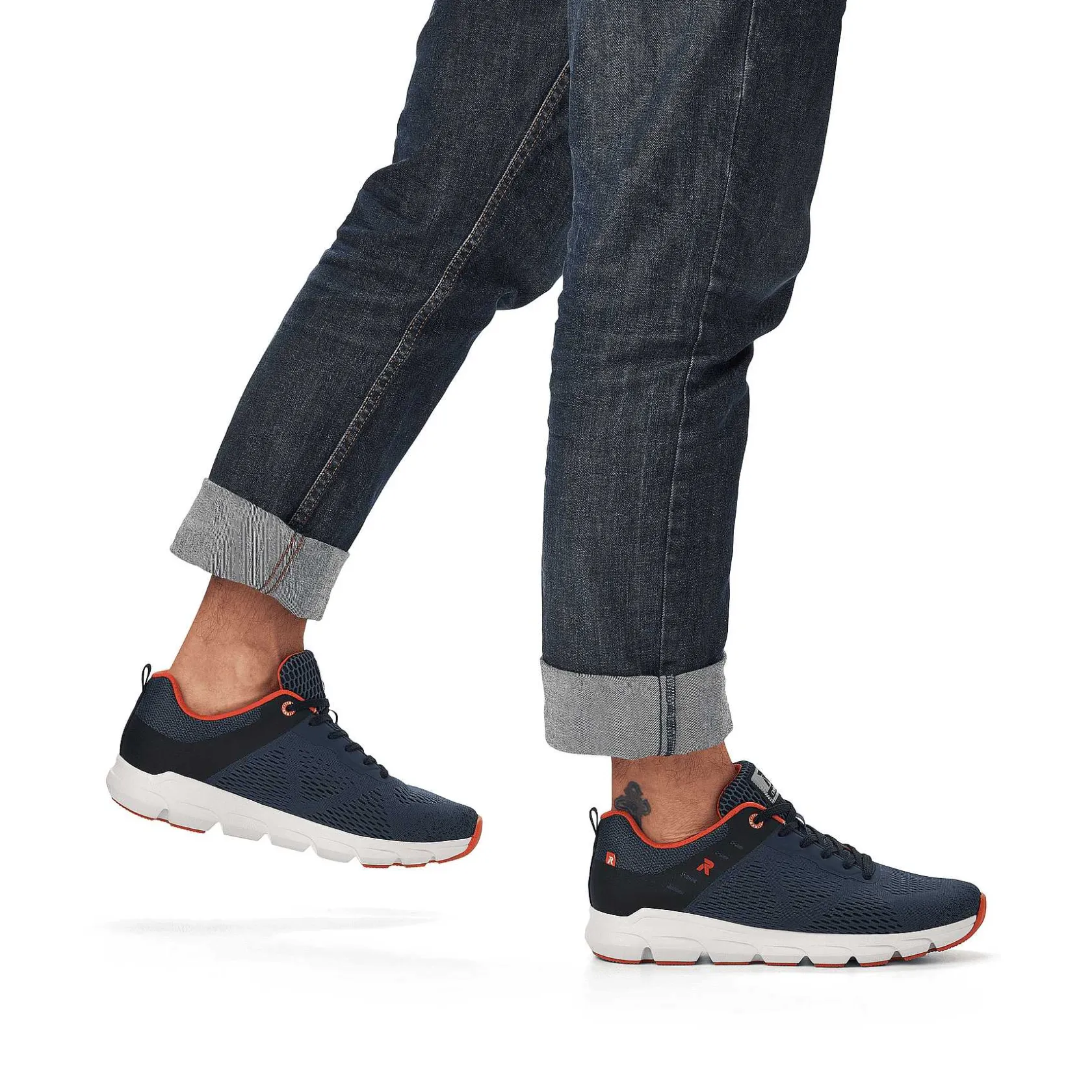 Rieker Sneakers-Men'S Low Sneaker Navy Blue