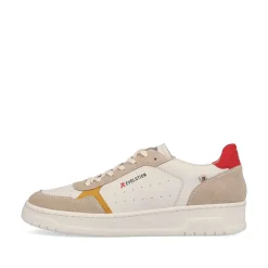 Rieker Sporty Styles-Men'S Low Sneaker Vanilla-White Clay-Beige