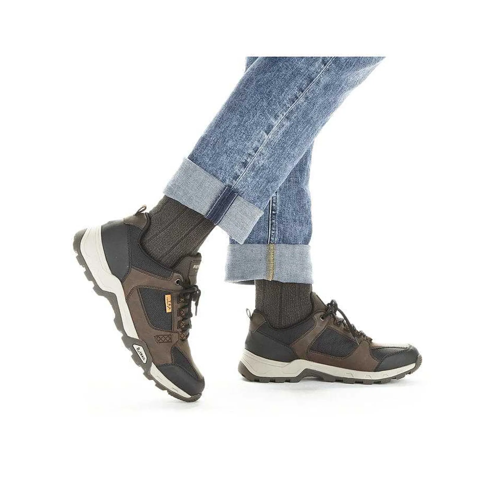 Rieker Sneakers-Men'S Low Sneakers In Chestnut Brown