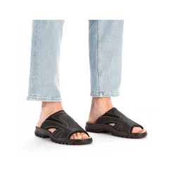 Rieker Mules & Slippers-Men'S Mules Black Gray