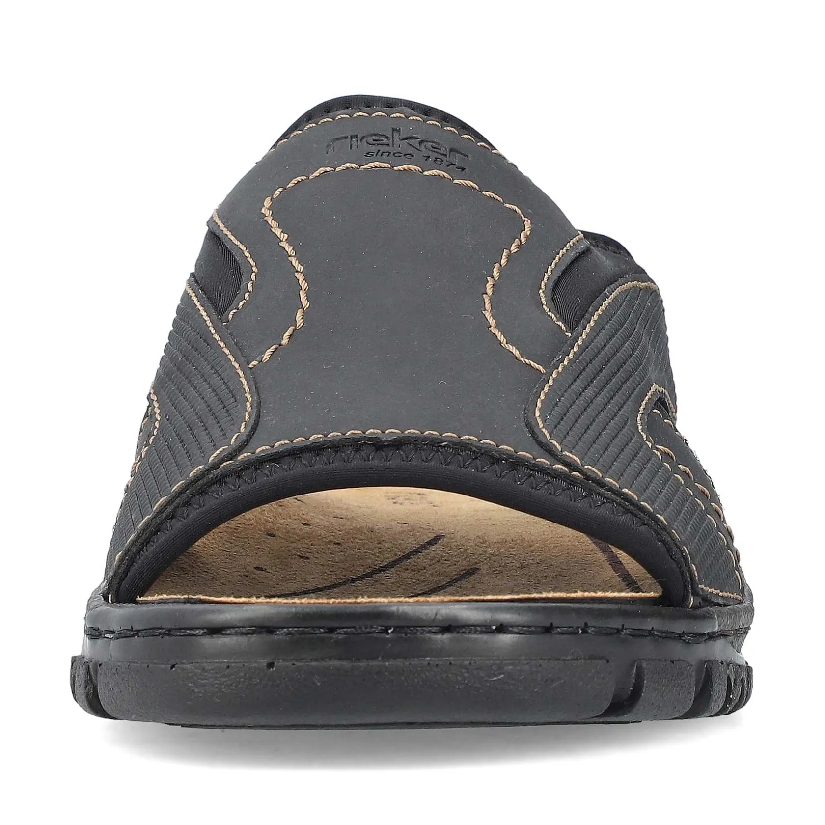 Rieker Mules & Slippers-Men'S Mules Black Gray