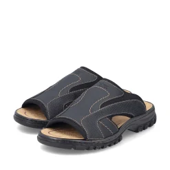 Rieker Mules & Slippers-Men'S Mules Black Gray