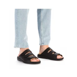 Rieker Mules & Slippers-Men'S Mules Black Gray